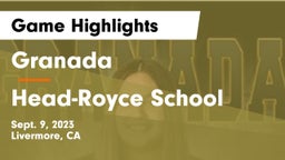 Granada  vs Head-Royce School Game Highlights - Sept. 9, 2023