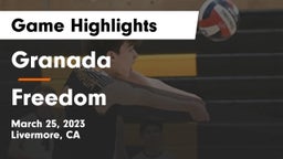 Granada  vs Freedom  Game Highlights - March 25, 2023