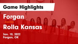 Forgan  vs Rolla  Kansas Game Highlights - Jan. 10, 2022