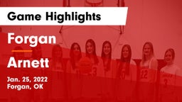 Forgan  vs Arnett  Game Highlights - Jan. 25, 2022