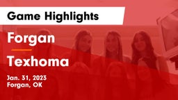 Forgan  vs Texhoma  Game Highlights - Jan. 31, 2023