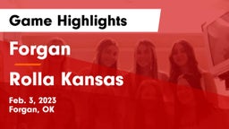 Forgan  vs Rolla Kansas Game Highlights - Feb. 3, 2023