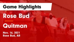Rose Bud  vs Quitman  Game Highlights - Nov. 16, 2021