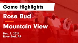 Rose Bud  vs Mountain View  Game Highlights - Dec. 7, 2021