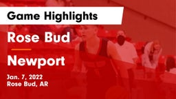 Rose Bud  vs Newport  Game Highlights - Jan. 7, 2022