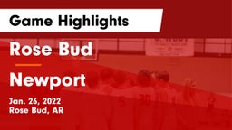 Rose Bud  vs Newport  Game Highlights - Jan. 26, 2022