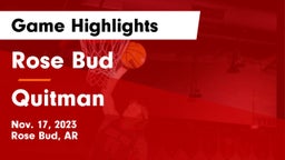 Rose Bud  vs Quitman  Game Highlights - Nov. 17, 2023