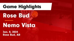 Rose Bud  vs Nemo Vista  Game Highlights - Jan. 8, 2024