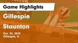 Gillespie  vs Staunton  Game Highlights - Oct. 24, 2019