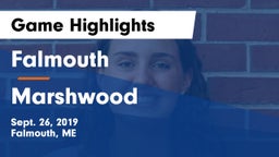 Falmouth  vs Marshwood  Game Highlights - Sept. 26, 2019