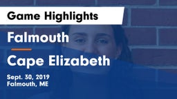 Falmouth  vs Cape Elizabeth  Game Highlights - Sept. 30, 2019