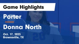 Porter  vs Donna North  Game Highlights - Oct. 17, 2023