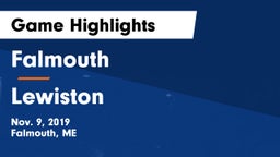 Falmouth  vs Lewiston  Game Highlights - Nov. 9, 2019