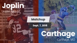 Matchup: Joplin  vs. Carthage  2018
