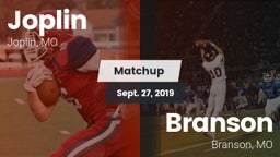 Matchup: Joplin  vs. Branson  2019