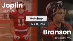 Matchup: Joplin  vs. Branson  2020