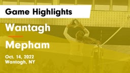Wantagh  vs Mepham  Game Highlights - Oct. 14, 2022