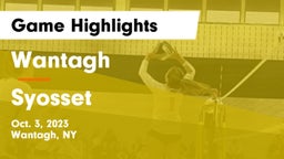 Wantagh  vs Syosset  Game Highlights - Oct. 3, 2023