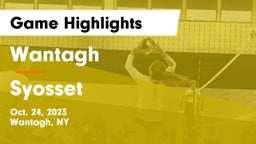 Wantagh  vs Syosset  Game Highlights - Oct. 24, 2023