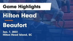 Hilton Head  vs Beaufort  Game Highlights - Jan. 7, 2022