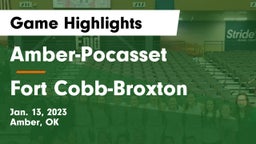 Amber-Pocasset  vs Fort Cobb-Broxton  Game Highlights - Jan. 13, 2023
