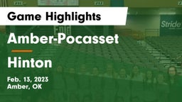 Amber-Pocasset  vs Hinton  Game Highlights - Feb. 13, 2023