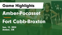 Amber-Pocasset  vs Fort Cobb-Broxton  Game Highlights - Jan. 12, 2024