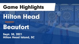 Hilton Head  vs Beaufort  Game Highlights - Sept. 30, 2021