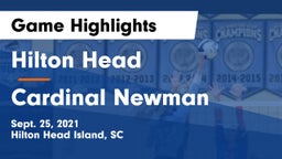 Hilton Head  vs Cardinal Newman  Game Highlights - Sept. 25, 2021