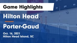 Hilton Head  vs Porter-Gaud  Game Highlights - Oct. 16, 2021