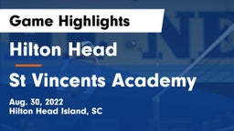 Hilton Head  vs St Vincents Academy Game Highlights - Aug. 30, 2022
