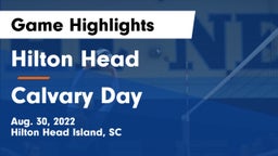 Hilton Head  vs Calvary Day Game Highlights - Aug. 30, 2022
