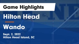 Hilton Head  vs Wando Game Highlights - Sept. 2, 2022