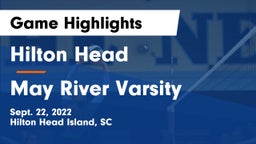 Hilton Head  vs May River Varsity Game Highlights - Sept. 22, 2022