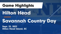 Hilton Head  vs Savannah Country Day Game Highlights - Sept. 23, 2022