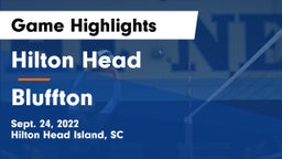 Hilton Head  vs Bluffton Game Highlights - Sept. 24, 2022