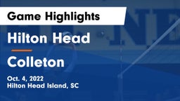 Hilton Head  vs Colleton Game Highlights - Oct. 4, 2022