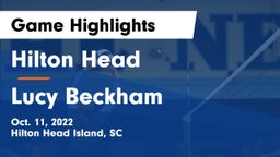 Hilton Head  vs Lucy Beckham Game Highlights - Oct. 11, 2022