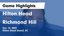 Hilton Head  vs Richmond Hill Game Highlights - Oct. 12, 2023