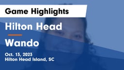 Hilton Head  vs Wando Game Highlights - Oct. 13, 2023