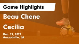 Beau Chene  vs Cecilia Game Highlights - Dec. 21, 2022