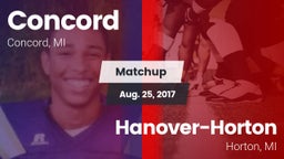 Matchup: Concord  vs. Hanover-Horton  2017