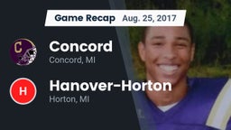 Recap: Concord  vs. Hanover-Horton  2017