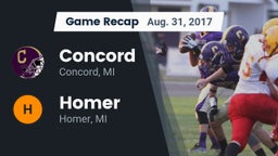Recap: Concord  vs. Homer  2017