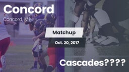 Matchup: Concord  vs. Cascades???? 2017