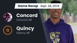 Recap: Concord  vs. Quincy  2018