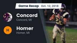 Recap: Concord  vs. Homer  2018