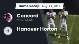 Recap: Concord  vs. Hanover Horton 2019