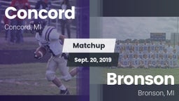 Matchup: Concord  vs. Bronson  2019