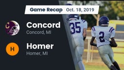 Recap: Concord  vs. Homer  2019